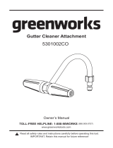Greenworks 5301002CO Owner's manual