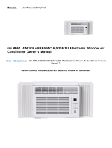 GE Appliances AHEE06AC 6,000 BTU Electronic Window Air Conditioner Owner's manual