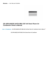 GE Appliances AHTK18BA 230 Volt Smart Room Air Conditioner Owner's manual