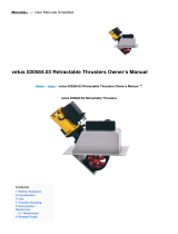 Vetus 020584.03 Retractable Thrusters Owner's manual
