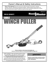HAUL MASTER 30131 1200 lb. Cable Winch Puller Owner's manual