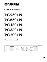 Yamaha PC9501N PC6501N PC4801N PC3301N PC2001N Owner's manual