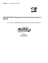 Golden GB121 Buzzaround Lite Travel Scooter Owner's manual