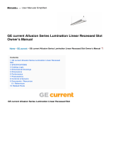 GE currentAllusion Series Lumination Linear Recessed Slot