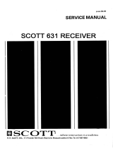 SCOTT 631 Owner's manual