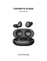 Phiaton Bonobuds True Wireless Hybrid Active Noise Cancelling Earbuds Owner's manual