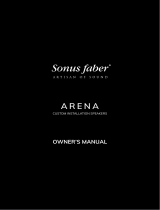 Sonus Faber Arena Loudspeakers Owner's manual