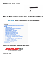 RAD tecX33R Infrared Electric Patio Heater