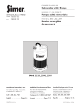 Simer Pumps 2325 User manual