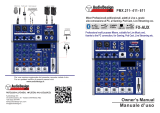 Audiodesign PMX.211 Owner's manual