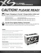 XS Power XP750 Supplemental 12-Volt Battery For Car Audio Owner's manual