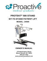 Proactive Medical34500 Protekt 500 Stand Sit-To-Stand Patient Lift
