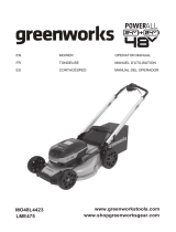 Greenworks MO48L4423 Owner's manual