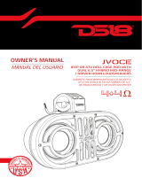 DS18 Jvoce Owner's manual