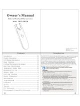 Joytech Healthcare DET-3011b Infrared Forehead Thermometer Owner's manual