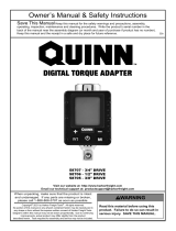 Quinn 58707, 58706, 58705 Digital Torque Adapter Owner's manual