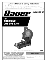 HARBOR FREIGHT 20713E-B Abrasive Cut-Off Saw Owner's manual
