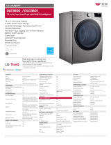 LG DLE3600 7.4 Front Load Dryer Owner's manual