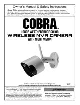 Cobra 1080P Weatherproof Color Wireless NVR Camera Owner's manual