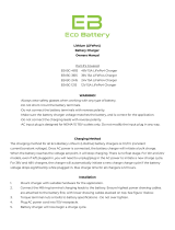 Eco Battery LiFePO4 Owner's manual