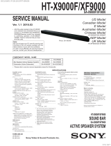 Sony HT-X9000F Owner's manual