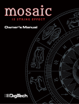 DigiTech Mosaic Owner's manual