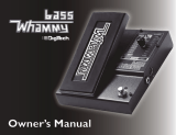 DigiTech Bass Whammy Owner's manual