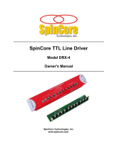 SpinCore DRX-4 Owner's manual