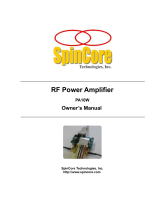 SpinCore PA10W Owner's manual