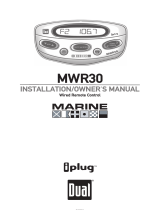 Dual MWR30 (01) Wired Marine Remote Control Owner's manual