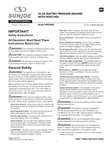 sunjoe SPX3001 Owner's manual