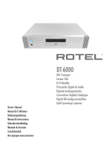 Rotel DT-6000 Owner's manual