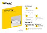 Isover Climaver Owner's manual