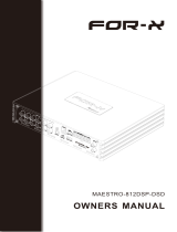 For-x FOR-X MAESTRO-812DSP-DSD Amplifiers Owner's manual