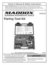 Maddox 1721C-B Flaring Tool Kit Owner's manual