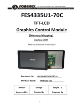 Forenex FES4335U1-70C Graphics Control Module Owner's manual