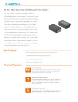 Starwell 15.4W IEEE 802.af Gigabit PoE Injector Owner's manual