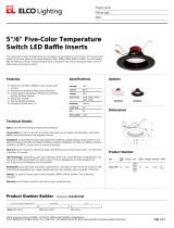 ELCO Lighting EL610CT5BB Owner's manual