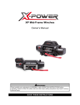 X-POWER X-POWER XP Mid Frame Winches Owner's manual