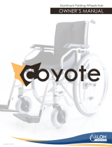 Coyote Aluminum Folding Wheelchair Owner's manual
