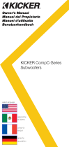 Kicker CompC-Series Owner's manual