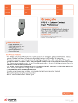 Cooper Lighting Solutions Greengate PPS-5 Outdoor Contact Input Photosensor Owner's manual