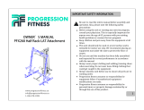 Progression Fitness Fits 260 Owner's manual