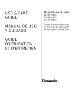 Thermador T24UR925DS Double Drawer Refrigerator User guide