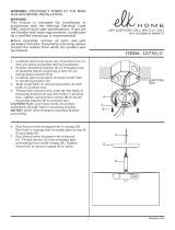 ELK 10756/2 2 Light Semi Flush Mount Owner's manual