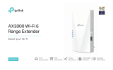 TP-LINK tp-link RE3000X AX3000 WiFi 6 Range Extender Owner's manual