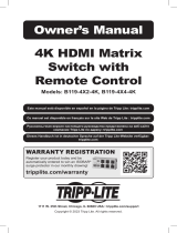 Tripp Lite TRIPP-LITE B119-4X2-4K 4K HDMI Matrix Switch Owner's manual