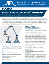 Atek FARO 8-Axis Quantume Faroarm Portable Coordinate Measuring Machine Owner's manual