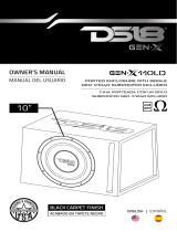DS18 GEN-X110LD Owner's manual