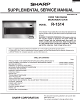 Sharp R-1514 Owner's manual